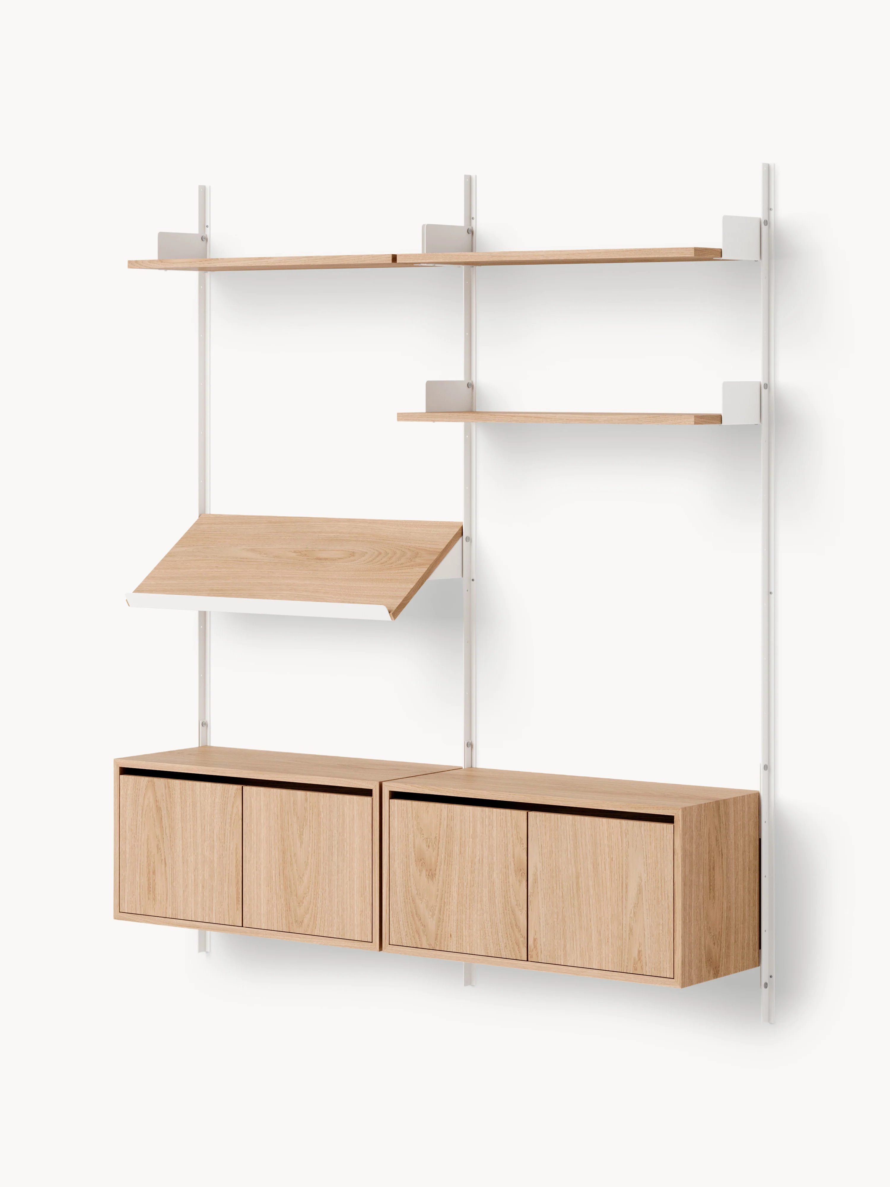Grote wandrek Living met kasten