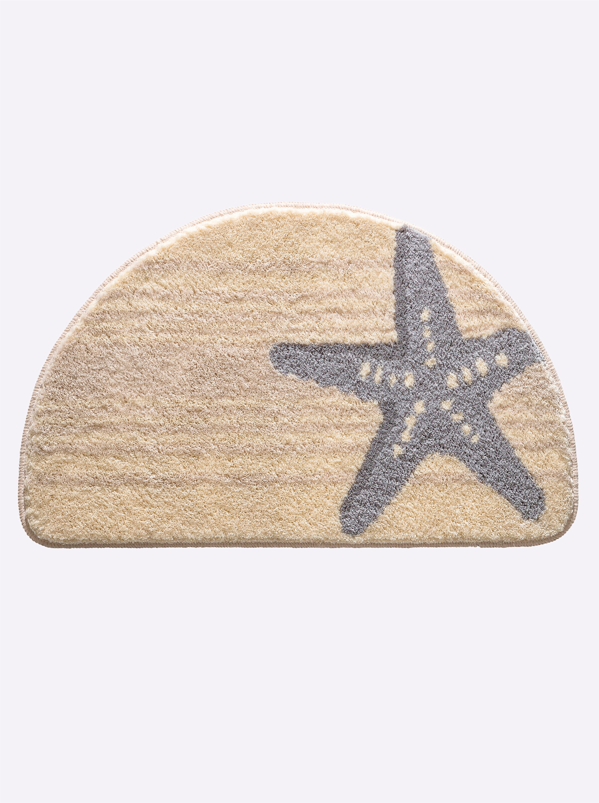 Kleine Wolke Badematte in beige-grau