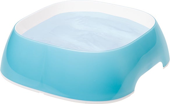 Ferplast honden- en kattenvoerbak Glam blauw 23,5 x 22,5 x 7 cm