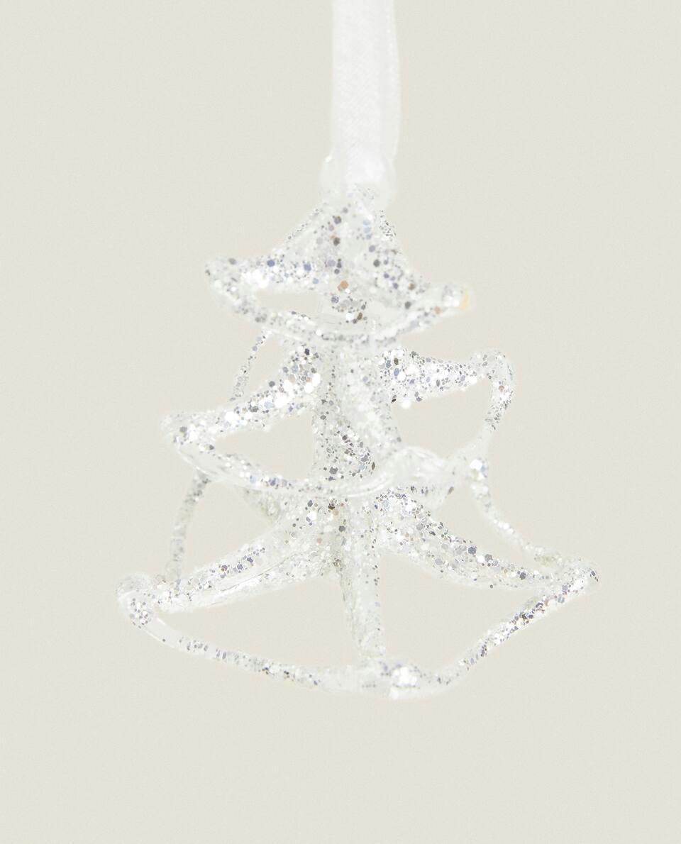 DECORAÇÃO DE ÁRVORE DE NATAL DE VIDRO