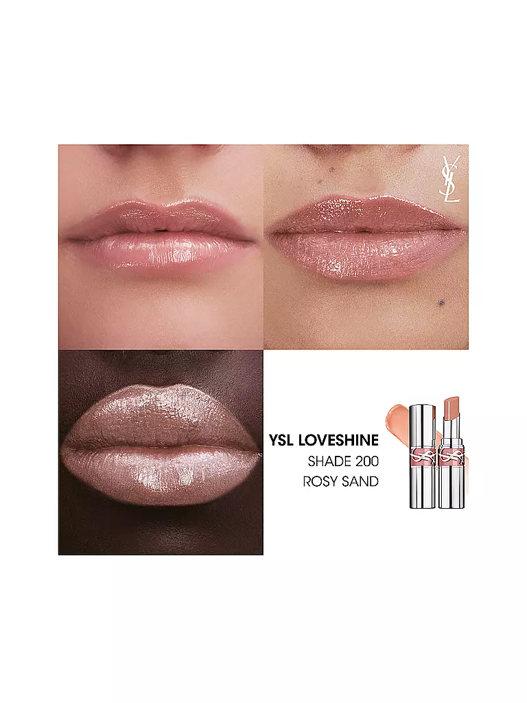 YVES SAINT LAURENT Loveshine Lippenstift (200 Rosy Sand) rosa