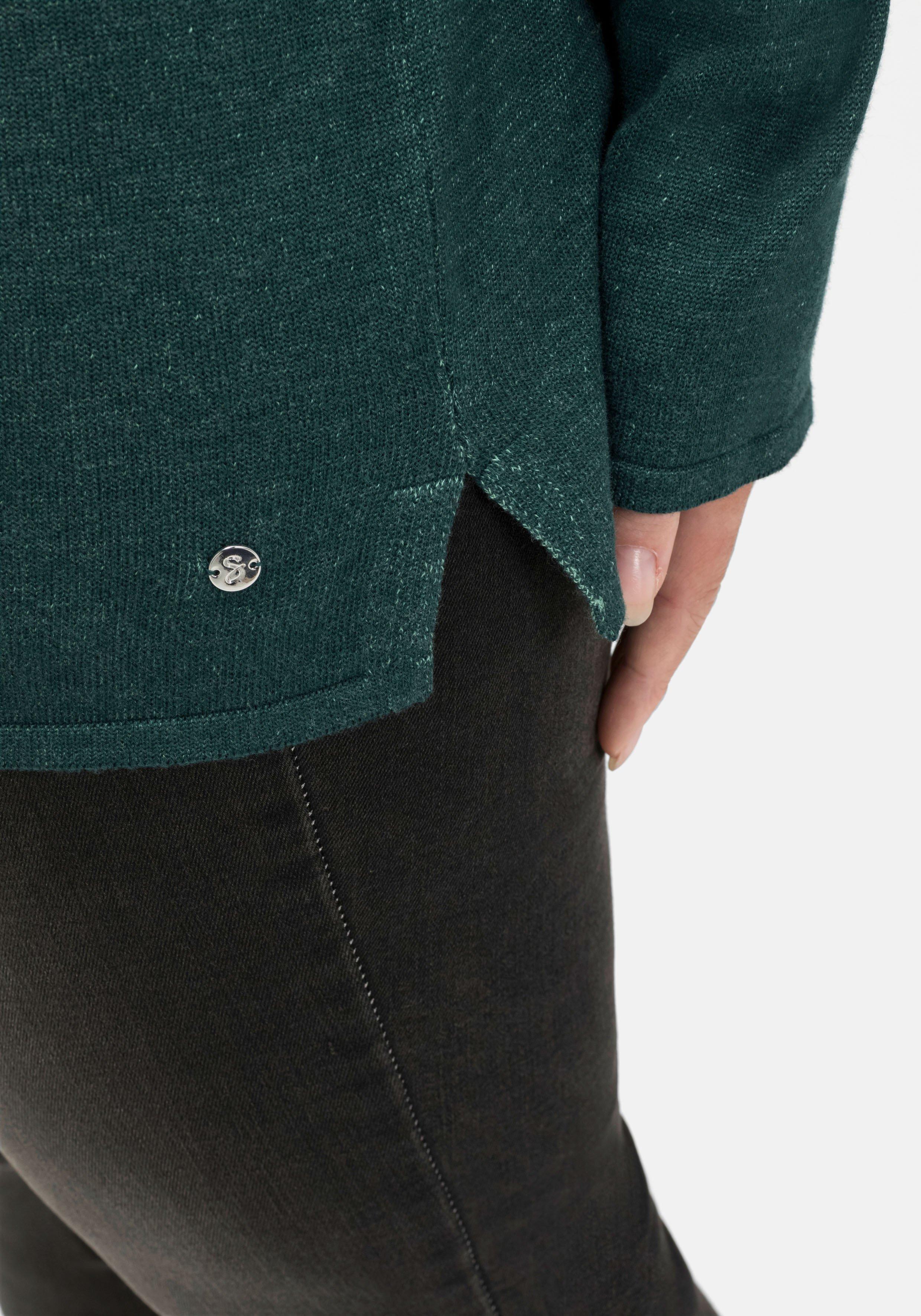 Pullover mit zweifarbiger Kapuze