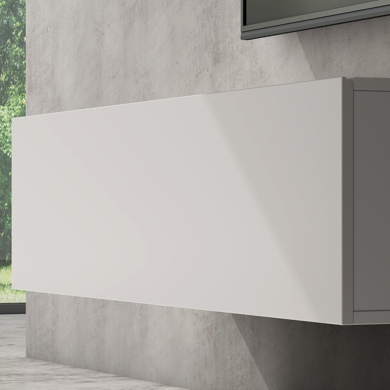 doporro TV Lowboard hängend Fernsehschrank Wohnzimmer | TV-Schrank hängend Fernsehtisch Hängeschrank 120cm Fernsehschrank02
