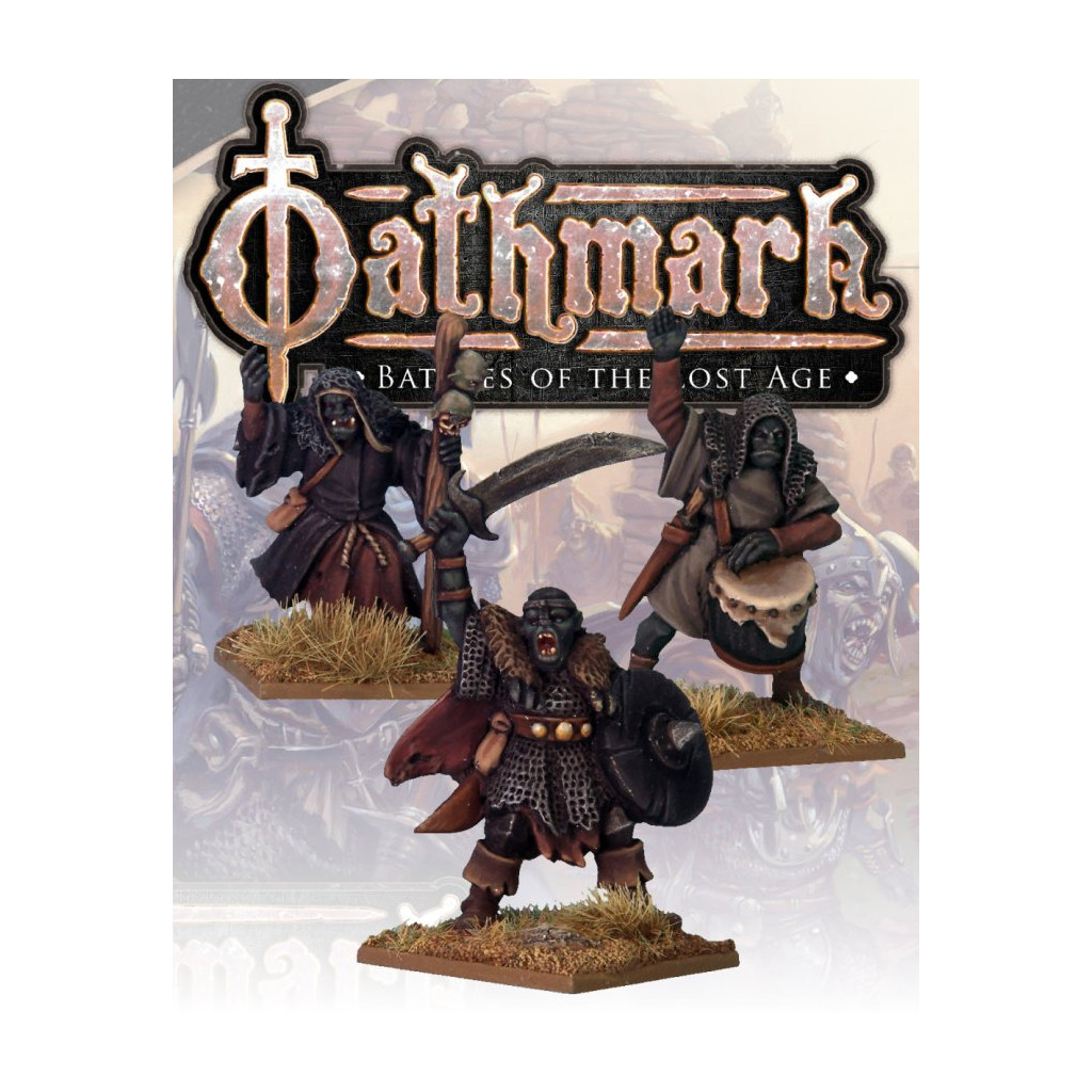 Oathmark: Orc King, Wizard & Drummers
