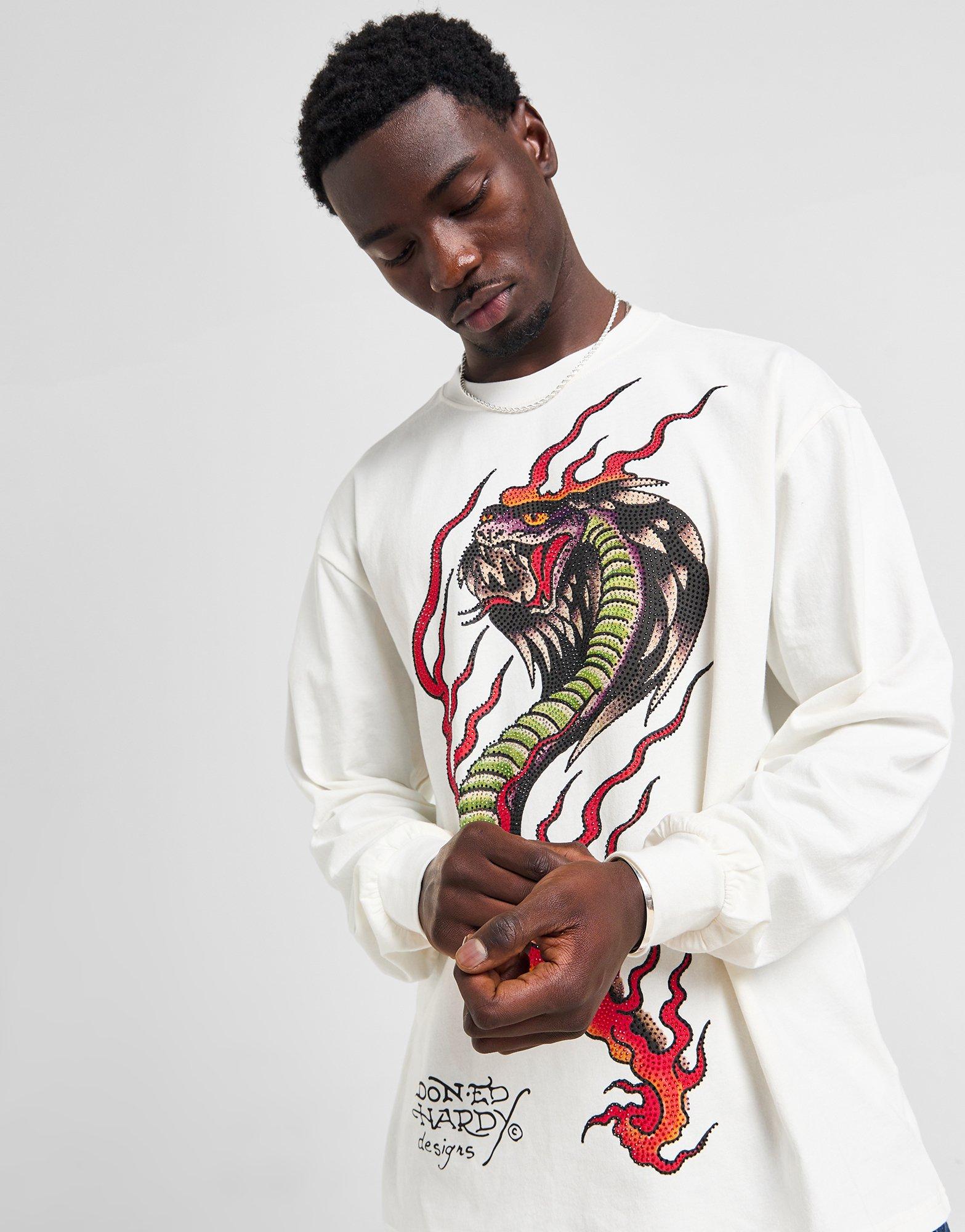 Ed Hardy T-shirt à manches longues Venom Slither
