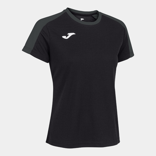 Camiseta Joma Eco Championship de manga curta, preta antracite