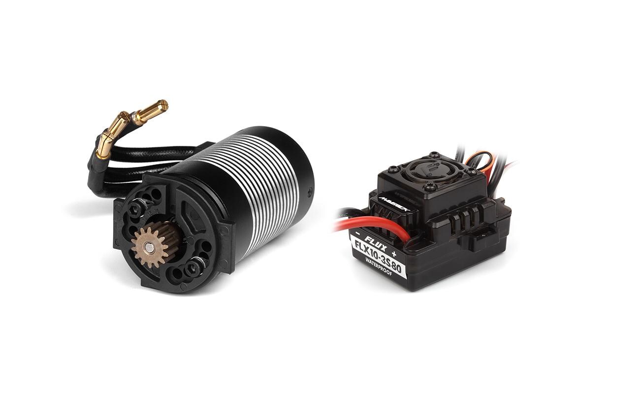Monster Truck Quantum2 MT Flux 4WD Rot, ARTR, 1:10<br>Off-Road RC Modell mit Brushless Allradantrieb