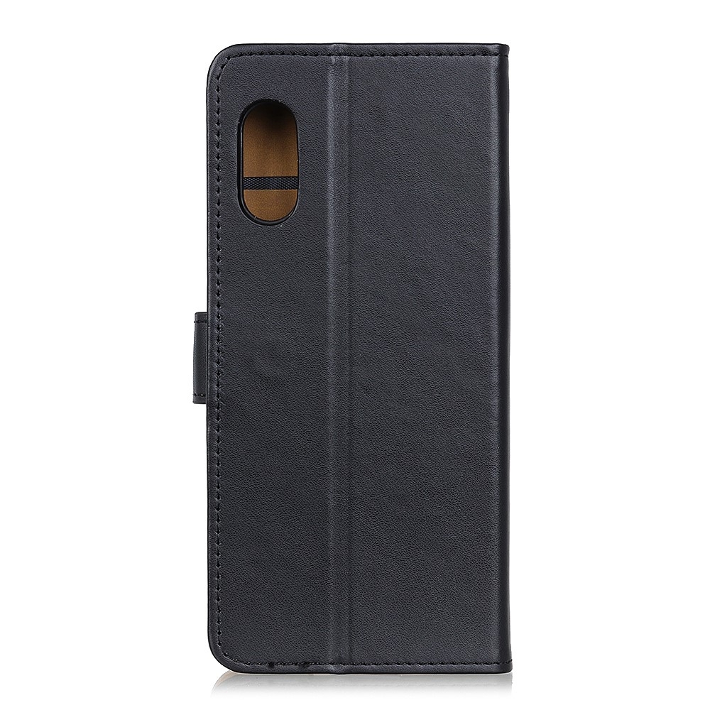 Samsung Galaxy Xcover Pro Leder Tasche Flip Cover - Schwarz