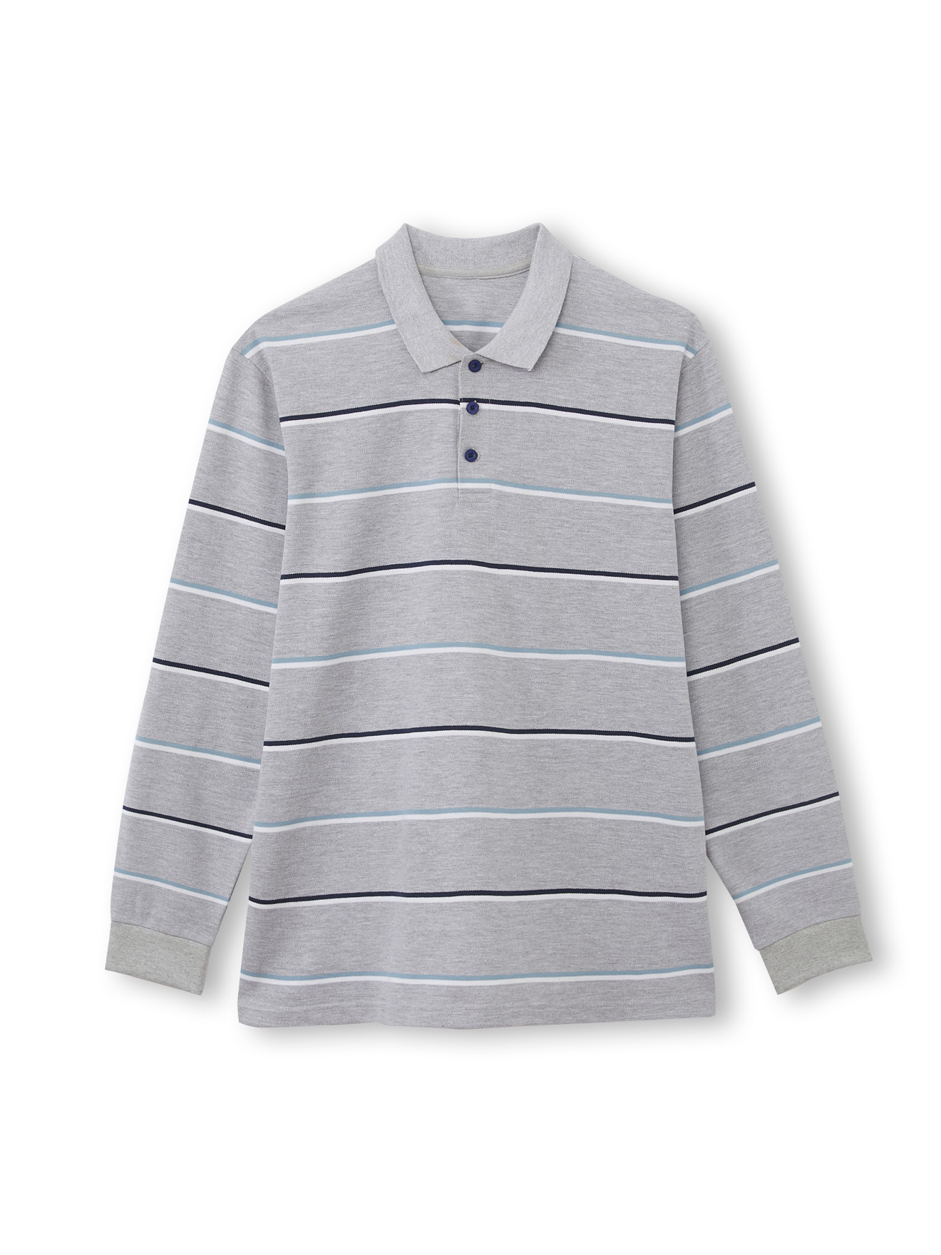 Polo manches longues maille piquée