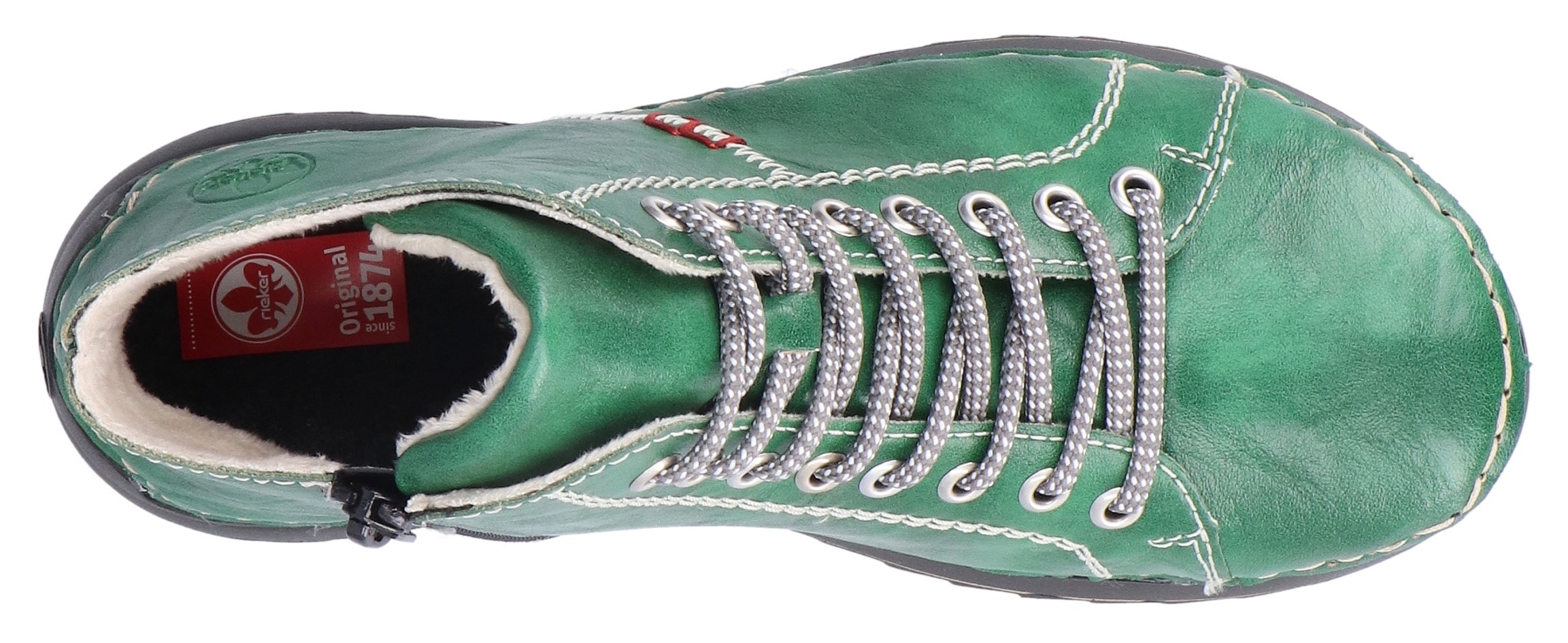 Rieker Schnürboots  Schnürstiefelette, High Top Sneaker, Plateauboots mit Profilsohle