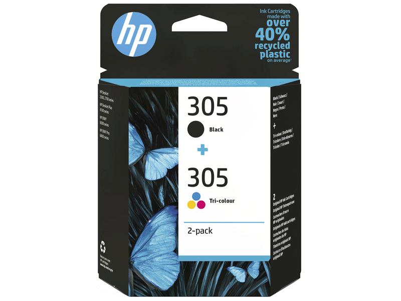 HP Tinte Combopack Nr. 305 (6ZD17AE) Black/Cyan/Magenta/Yel Druckerpatrone