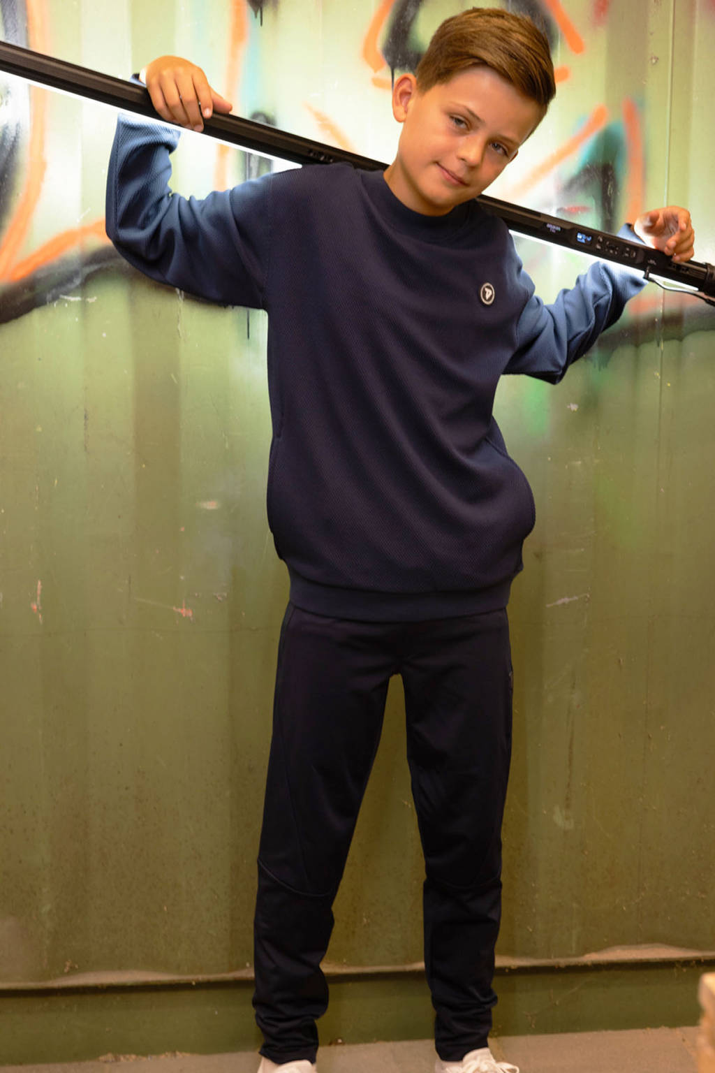 TYGO & vito regular fit broek Jake donkerblauw
