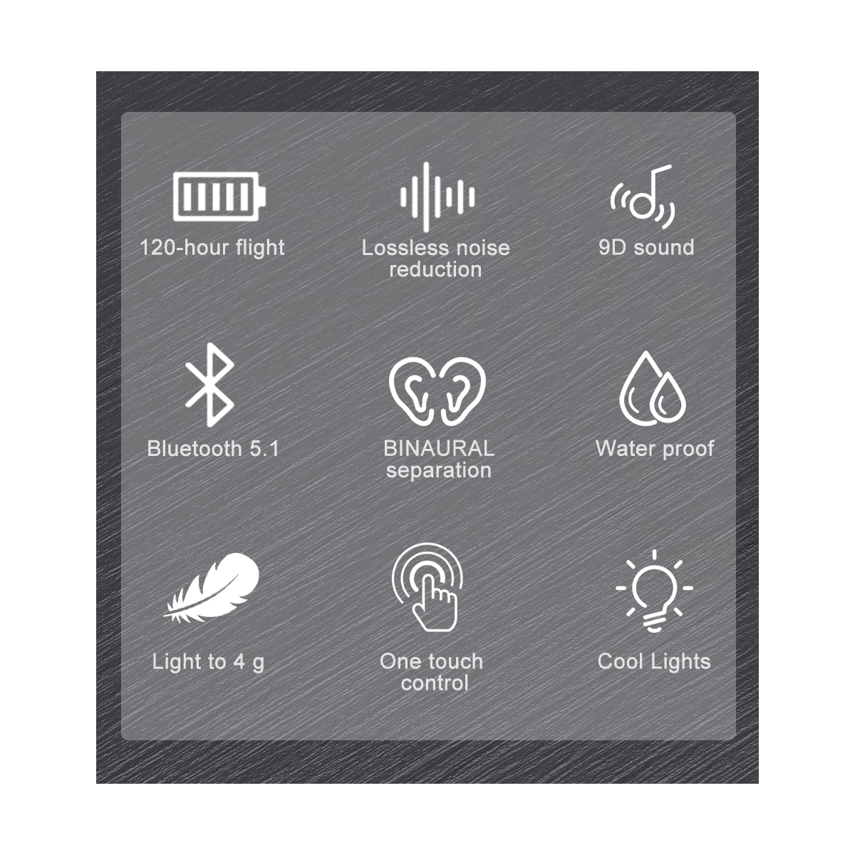 Øreplugger, trådløse Bluetooth 5.0 Double Dynamic Sort