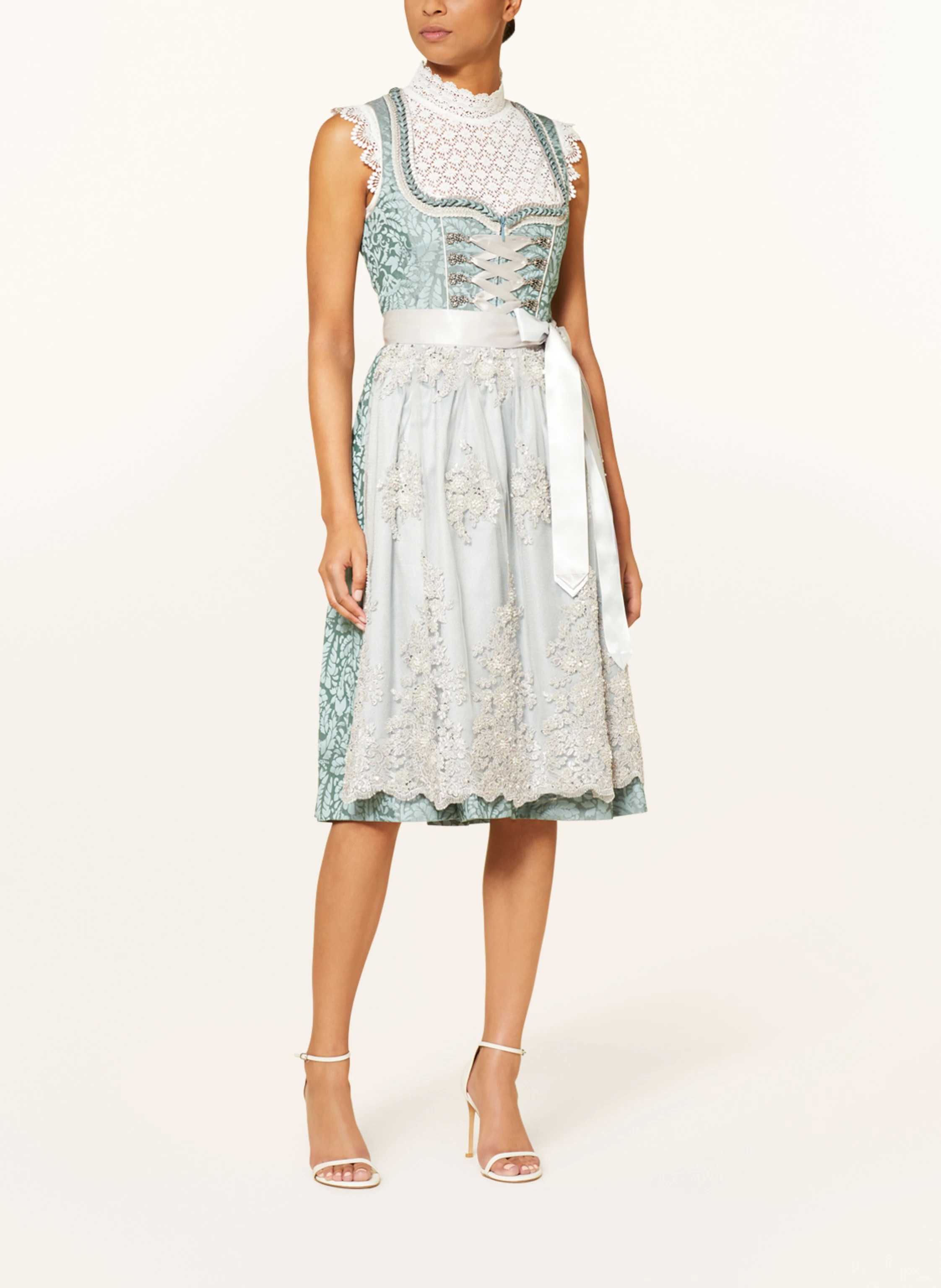 KRÜGER Dirndl JULA mit Schmucksteinen und Perlen