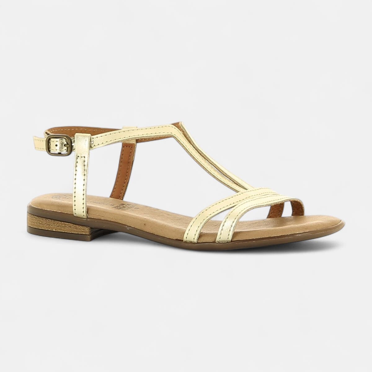 Sandales Femme en cuir or