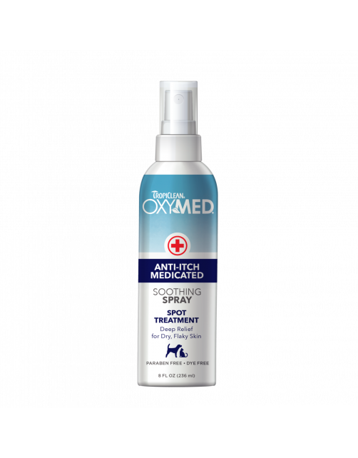 Tropiclean Oxy-Med Medicated Anti-Itch Spray - Hondenvachtverzorging - 236 ml
