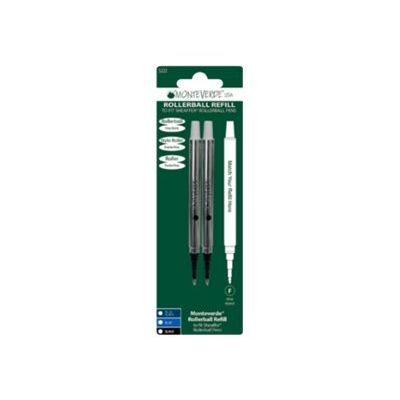 Monteverde - 2 Recharges pour roller Sheaffer - bleu - pointe fine