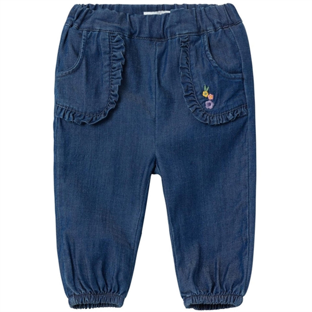 Køb Name it Dark Blue Denim Bella Baggy Denim Jeans