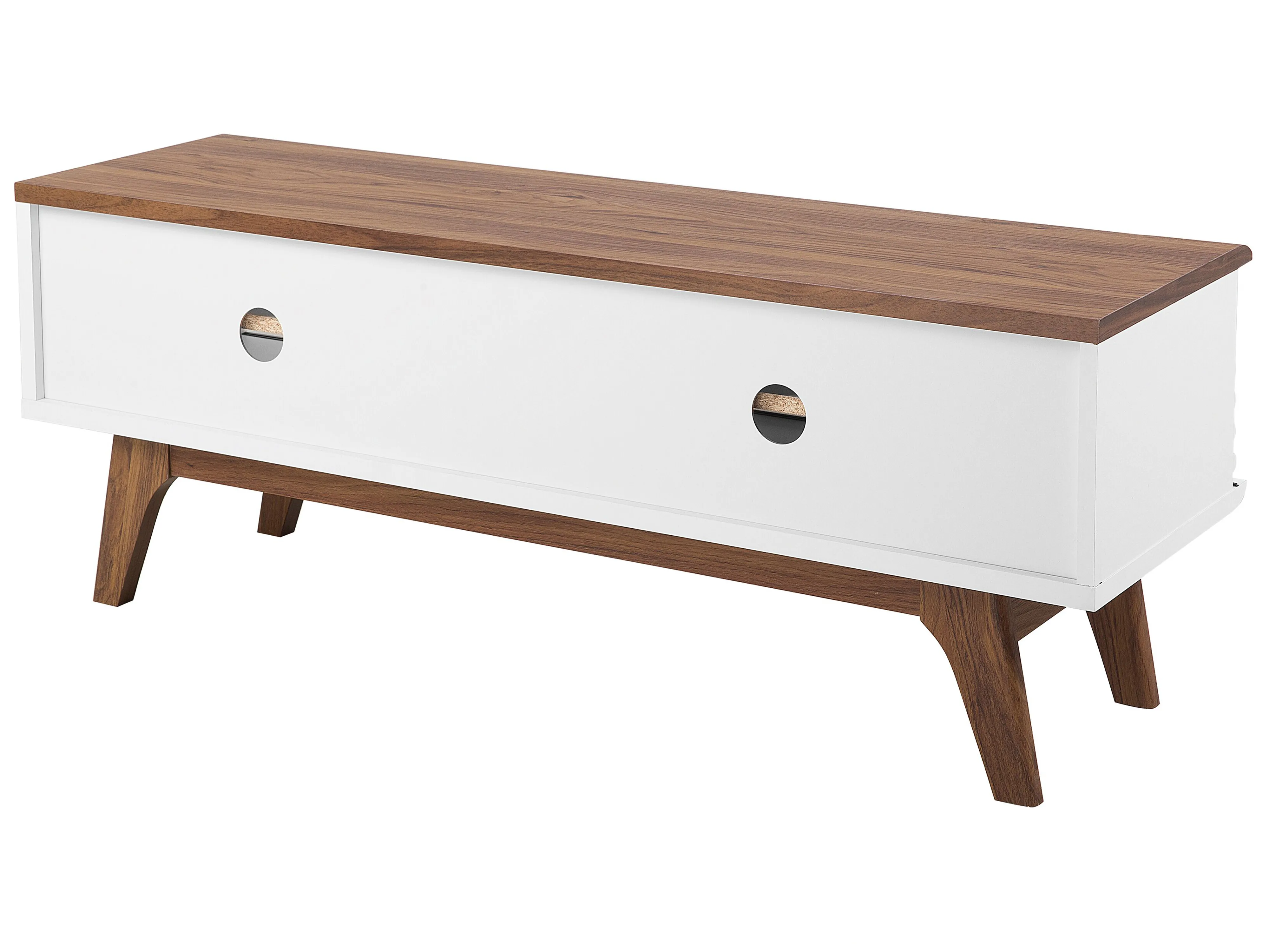 TV-meubel TOLEDO II Bruin/wit