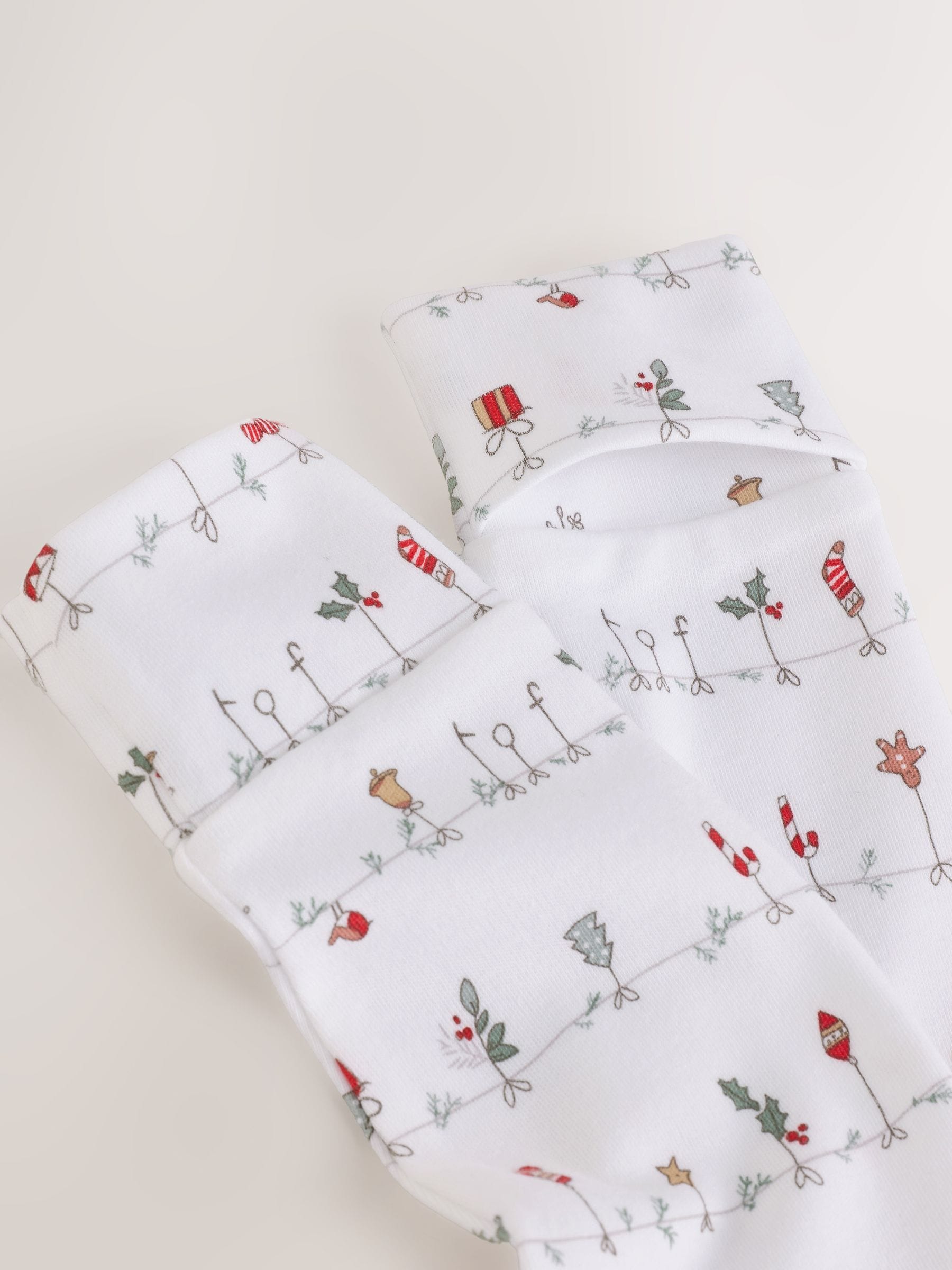 Wit - My First kerstbabypyjama (0-18mnd)