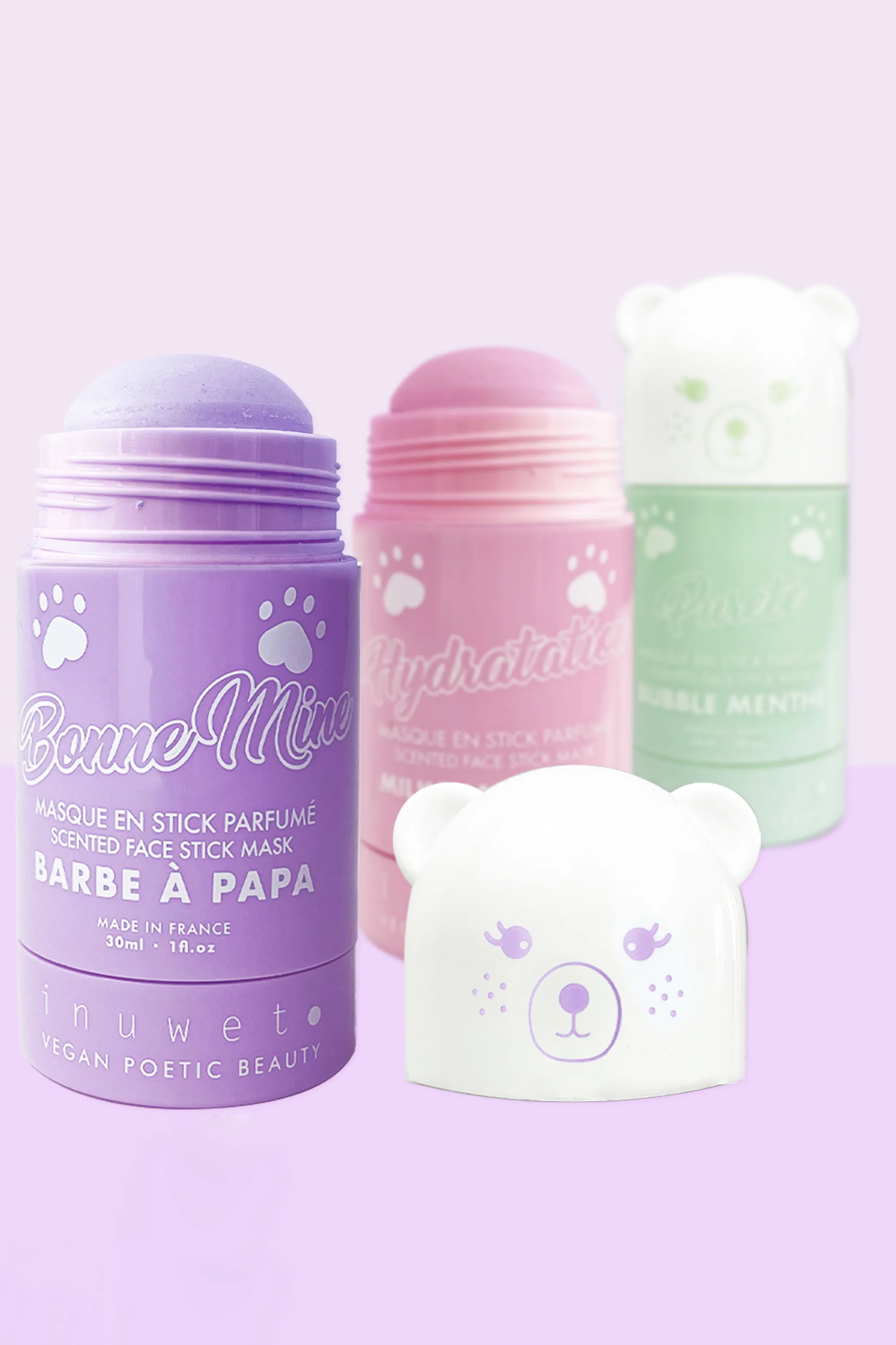 Inuwet (In Unicorn We Trust) Masque hydratant en stick à l’argile-30 ml