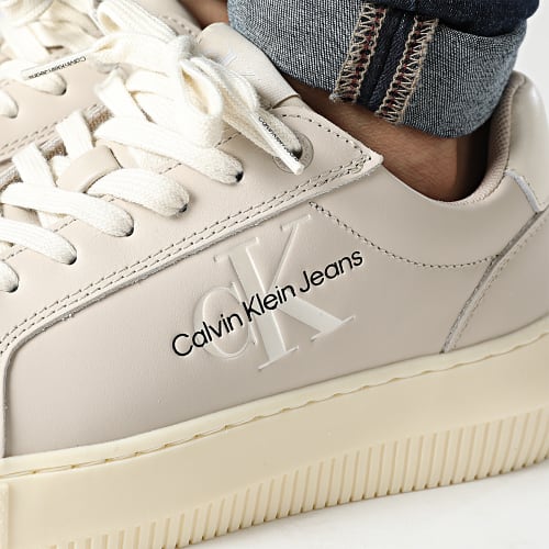 Baskets Femme Chunky Cupsole Lace up 1096 Eggshell Pearlized Creamy White