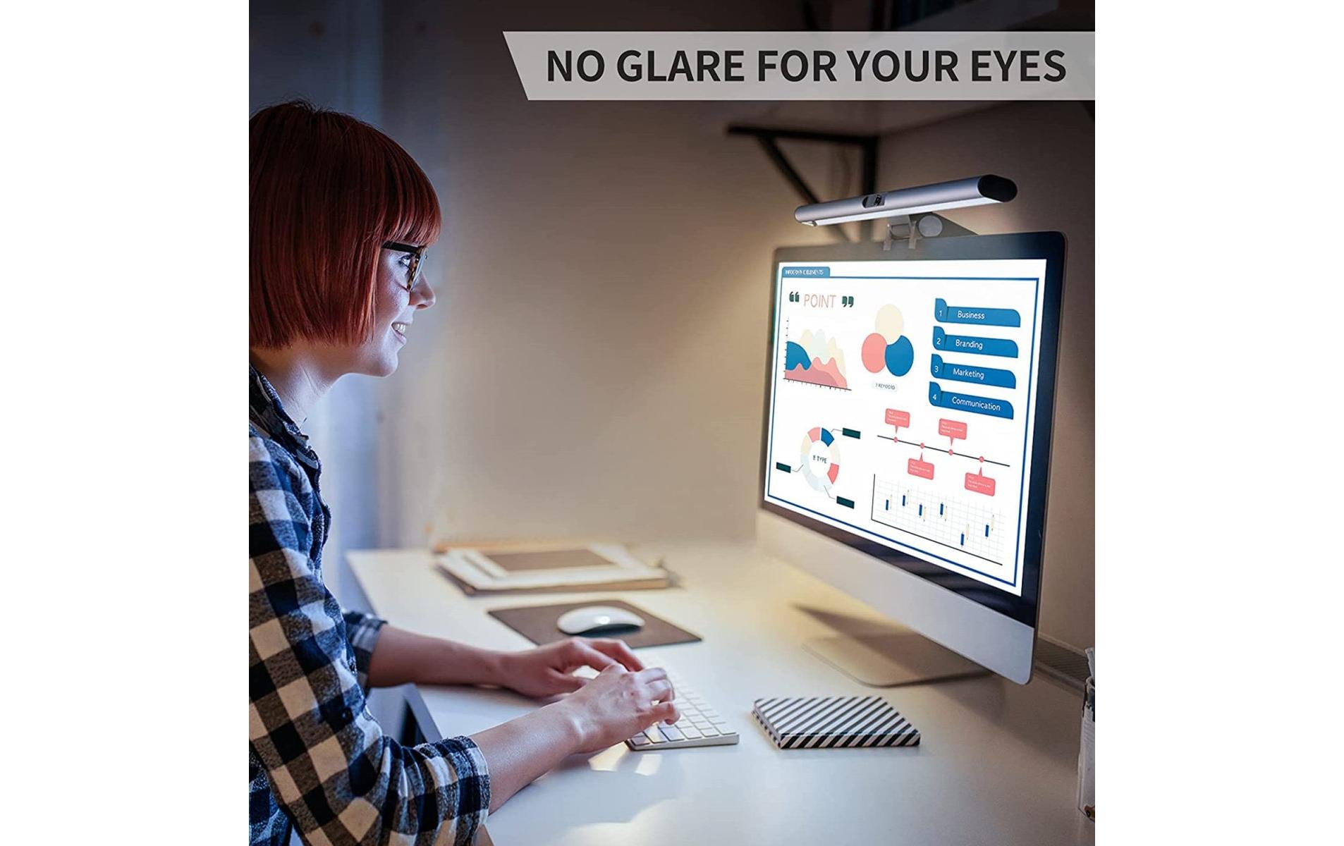 Webcam 2in1 LightBar ProMonitorlampe mit FullHD Webcam