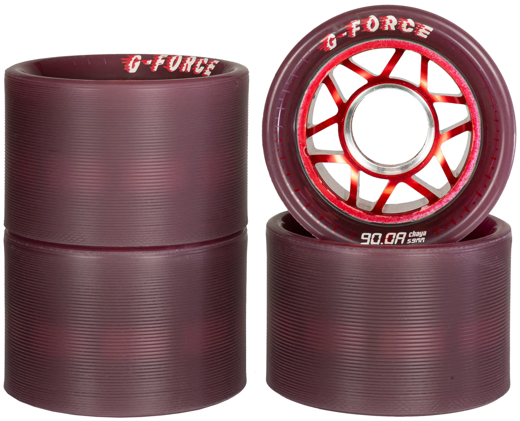 Chaya G-Force Alloy Roller Derby Wheels 4-Pak - Hjul Side-By-Side