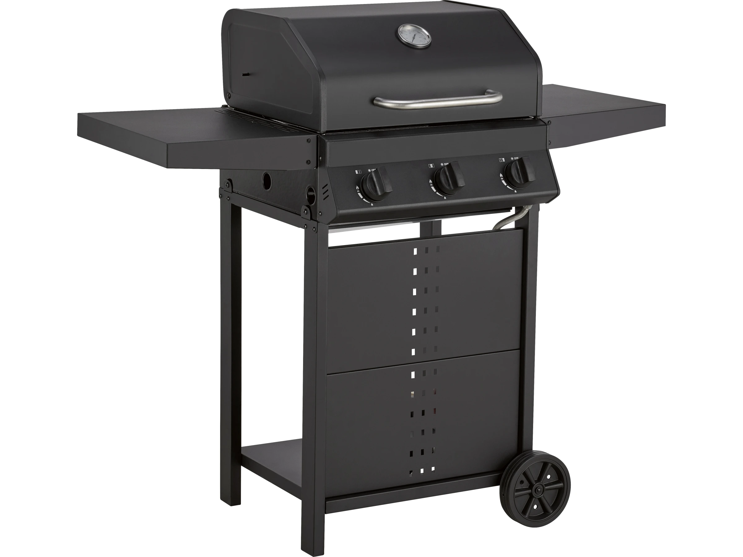 Gasgrill Cumbre 3 Brenner 48 cm x 37 cm mit Rollen