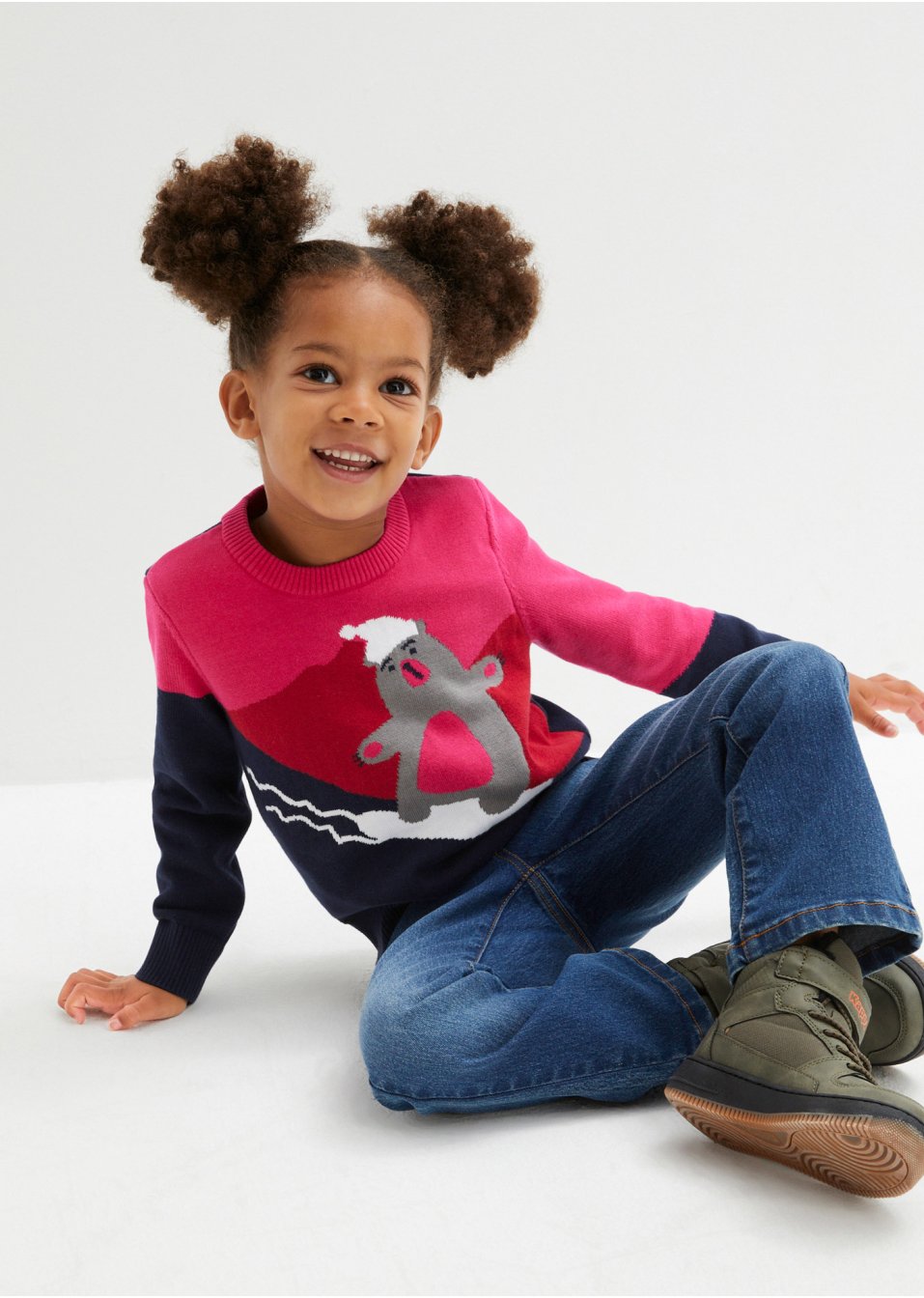 Pull en maille coton fille