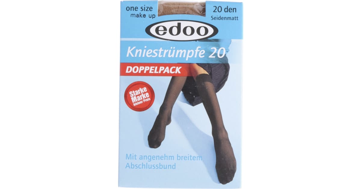 edoo Kniestrümpfe Doppelpack
