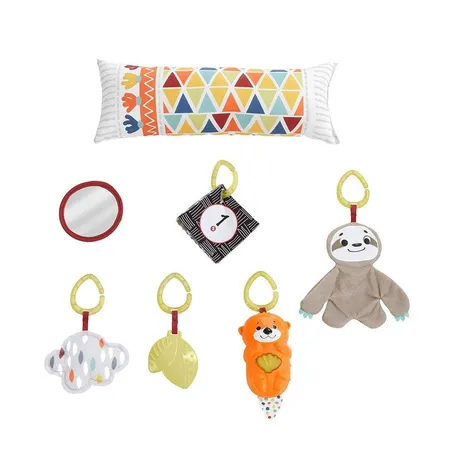 Fisher-Price 5-Sinnes Spieldecke, Krabbeldecke mit Spielbogen