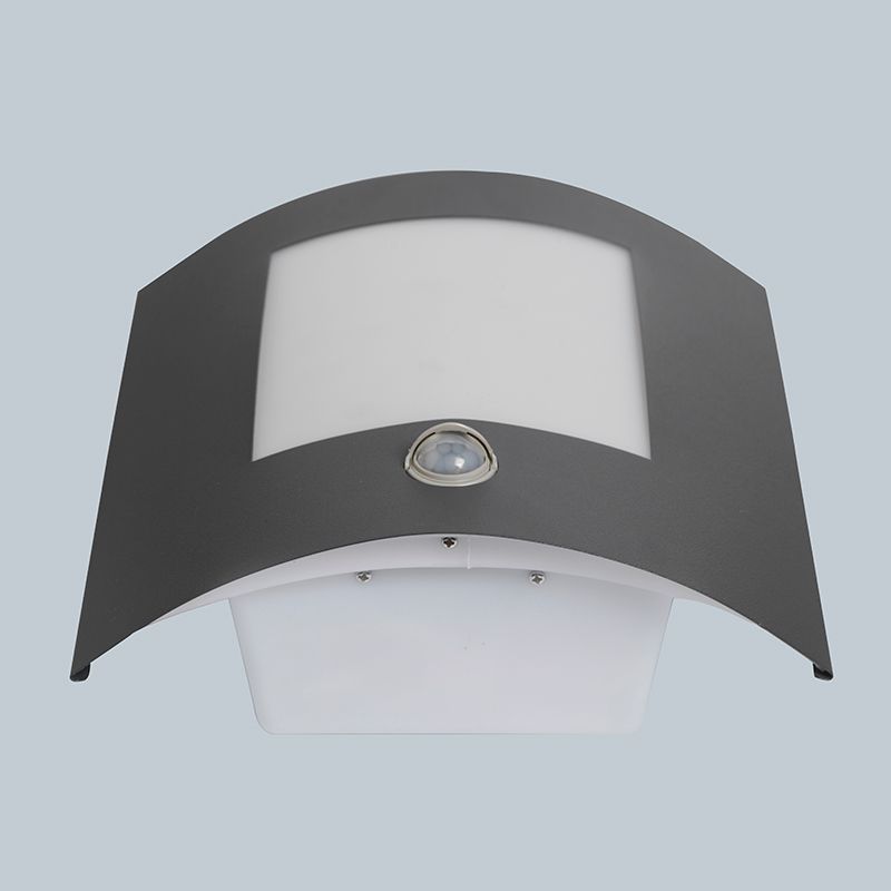 Buitenwandlamp antraciet met bewegingssensor IP44 - Emmerald 1