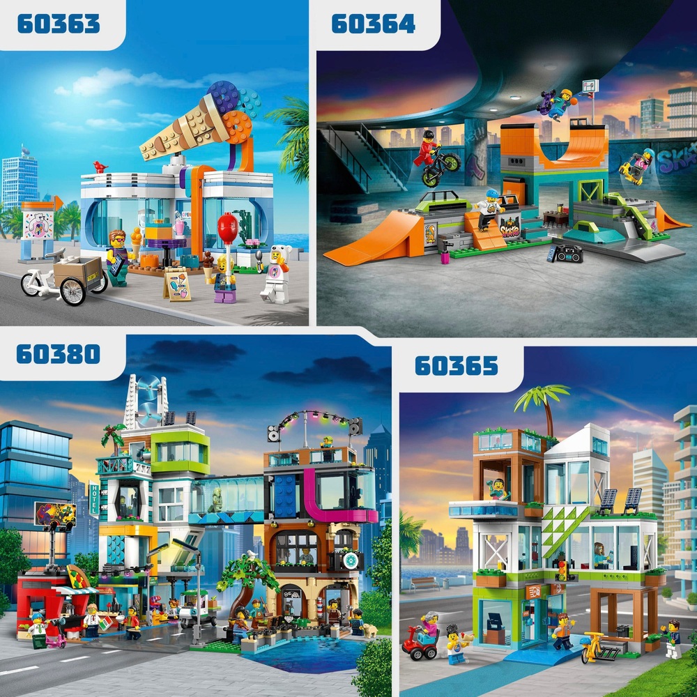 LEGO City 60364 Street Skate Park Set Skateboard Stunts Spielzeug