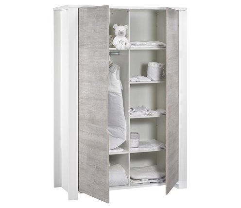 Armoire 2 portes LOFT Bois - SAUTHON