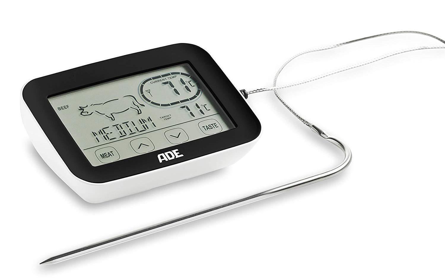 Bratenthermometer BBQ 1408 Schwarz, WeissFunk-Bratenthermometer