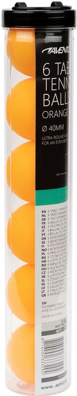 Avento - Tafeltennisballen - Oranje - ABS - 6 Stuks