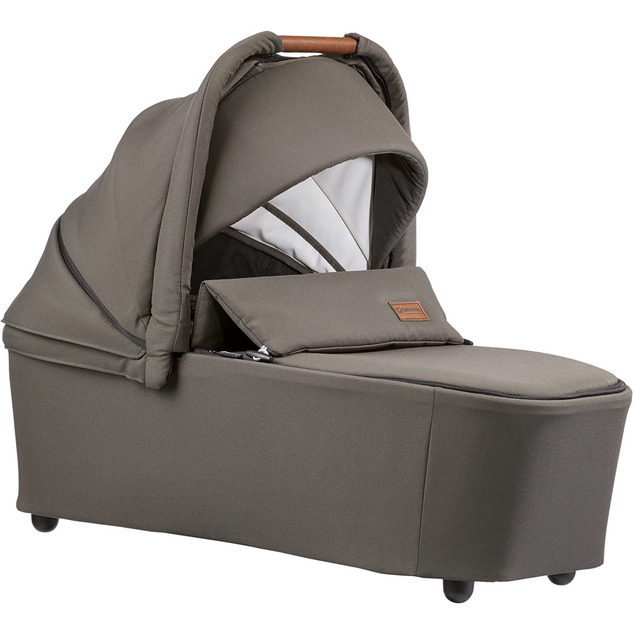 GESSLEIN Kombikinderwagen F4 Air+ mit Handbremse, oliv  Blümchen