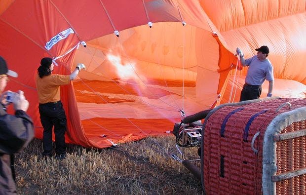 Ballonfahrt in Uster als Geschenkidee