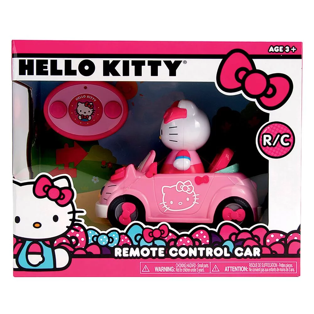 VOITURE RADIOCOMMANDE DECAPOTABLE HELLO KITTY