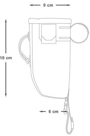 BACKCOUNTRY FOOD POUCH 0.8L  grau  0.8L