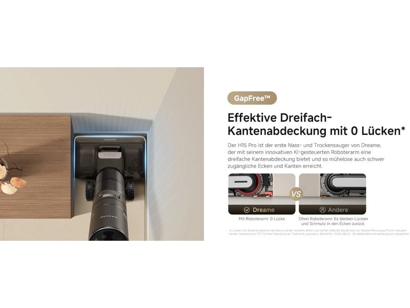 Dreame Hartbodenreiniger H15 Pro Kabelloser Nass- und Trockensauger