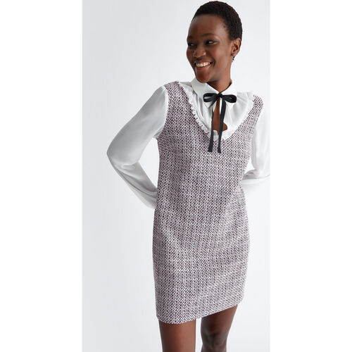 Liu Jo - Vestido de tejido de bouclé Multicolor