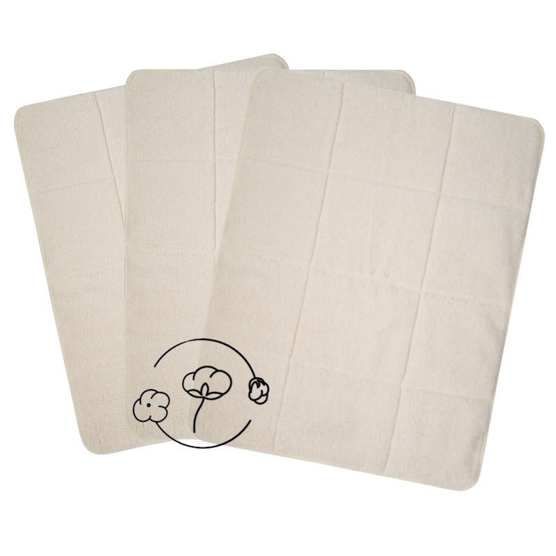 Bamboolik Prefold Bio-Baumwoll-Frottee 3-er Set