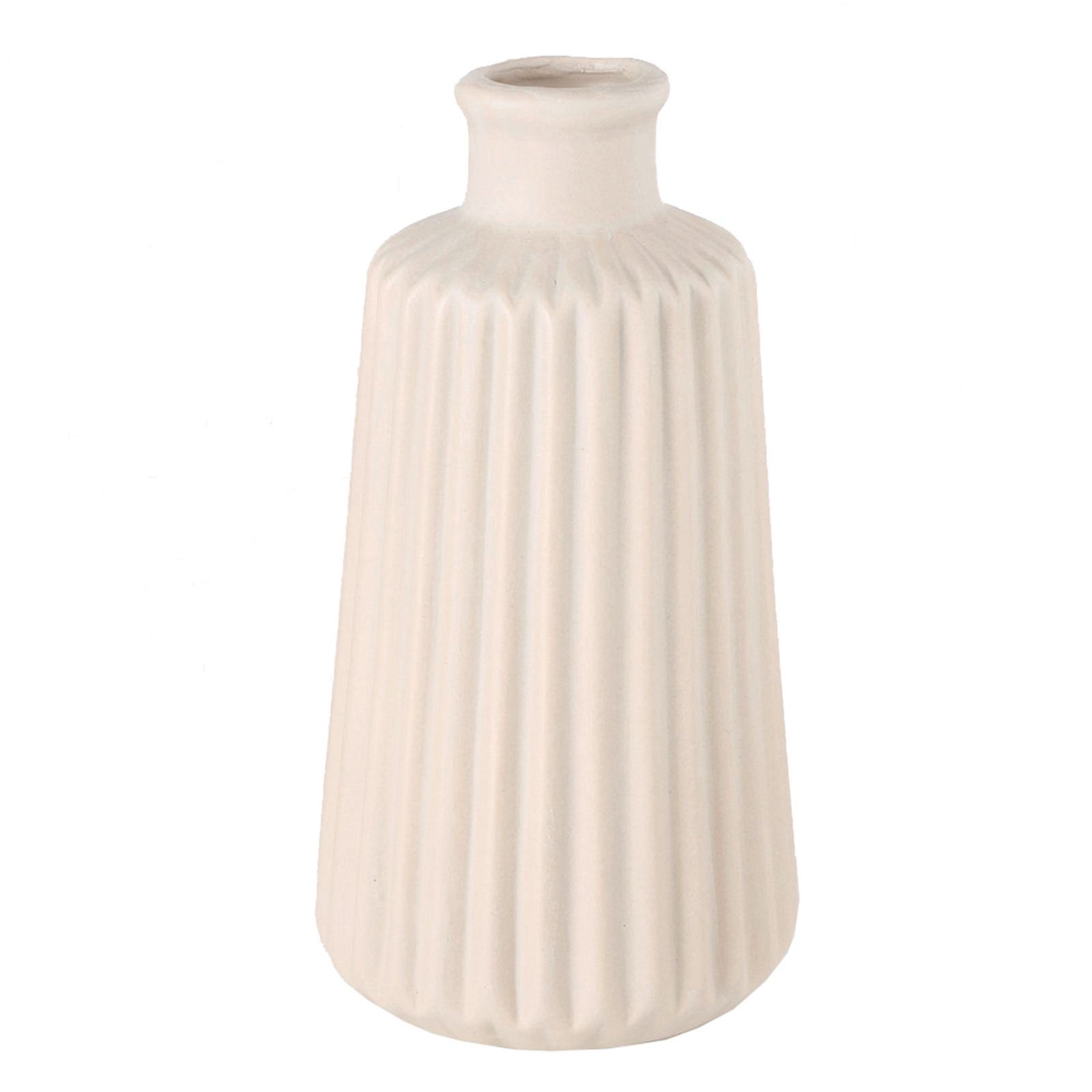 Vase - beige - Porzellan - 17 cm hoch