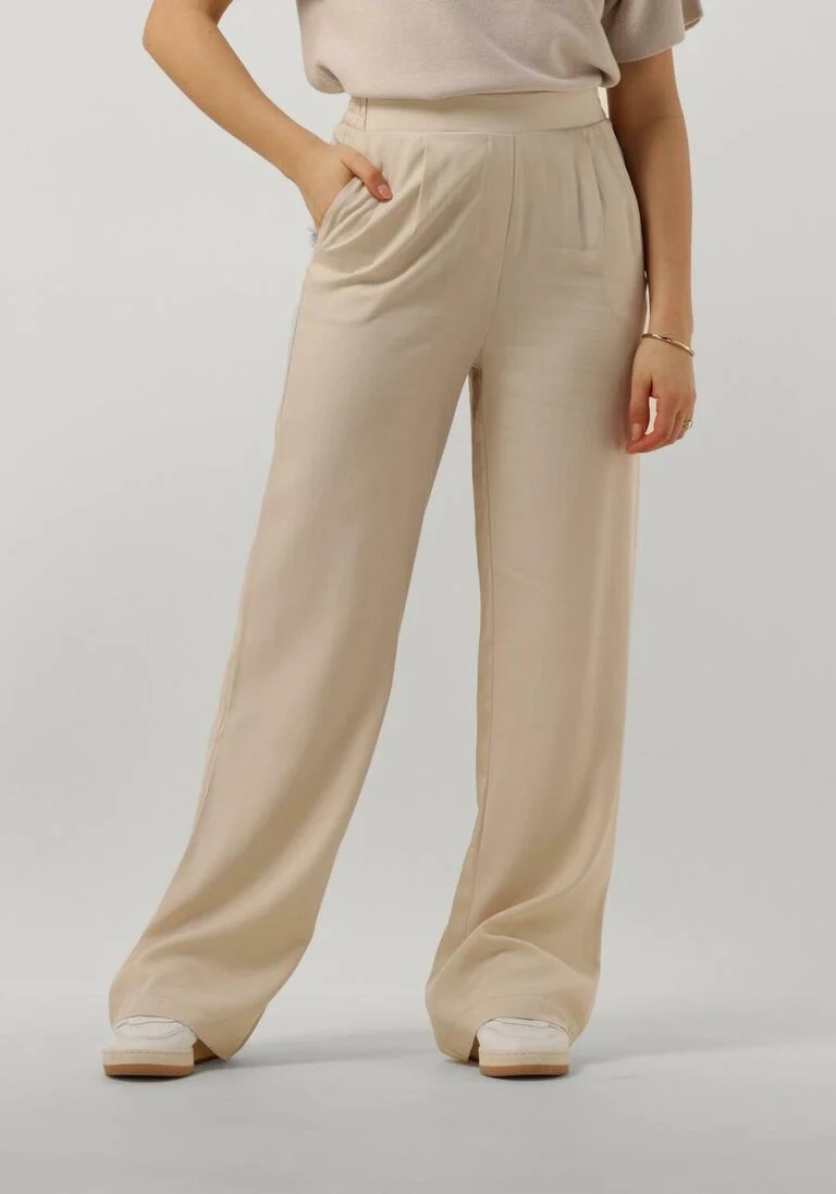 KNIT-TED zand knit-ted wijde broek wendy