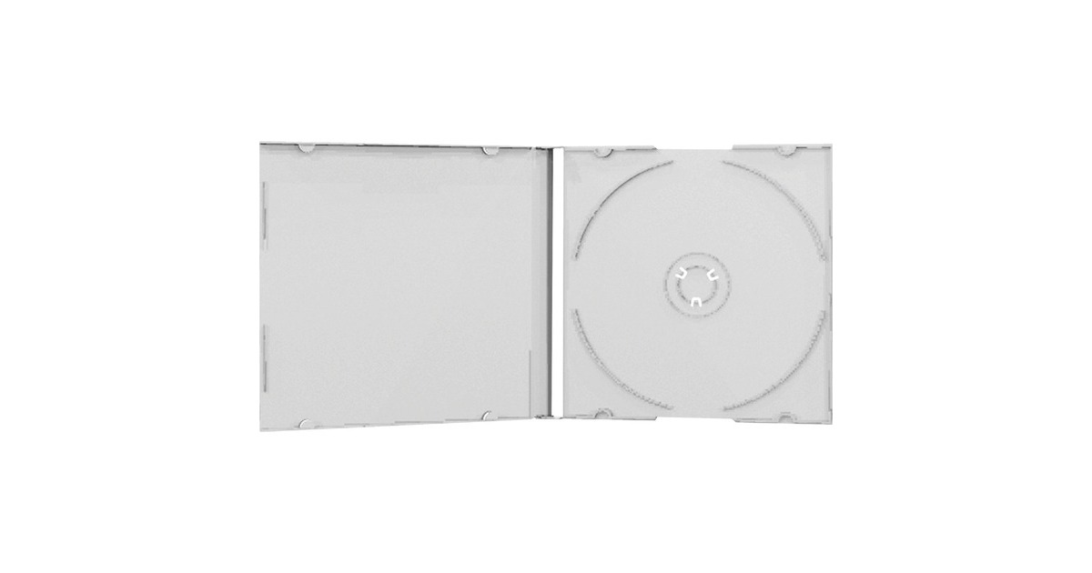 MediaRangeCD Jewelcase Single transparent sleeve  (100 stuks, Bulk)