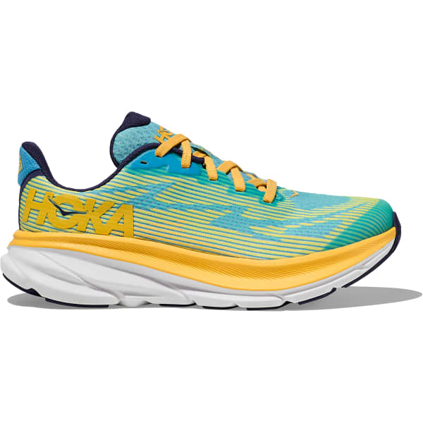 Chaussure running HOKA ONE ONE CLIFTON 9 YOUTH SWIM DAY / LETTUCE