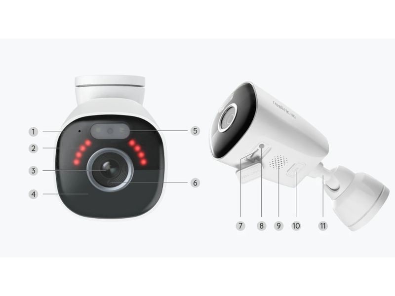 Reolink Netzwerkkamera Argus B360 4K WiFi, Weiss Smarte 4K/8MP Standalone Akkukamera mit 5/2.4 GHz WLAN, Farbnachtsicht & IP66 wasserdicht & Personen-, Tier- & Fahrzeugerkennung – Weiss