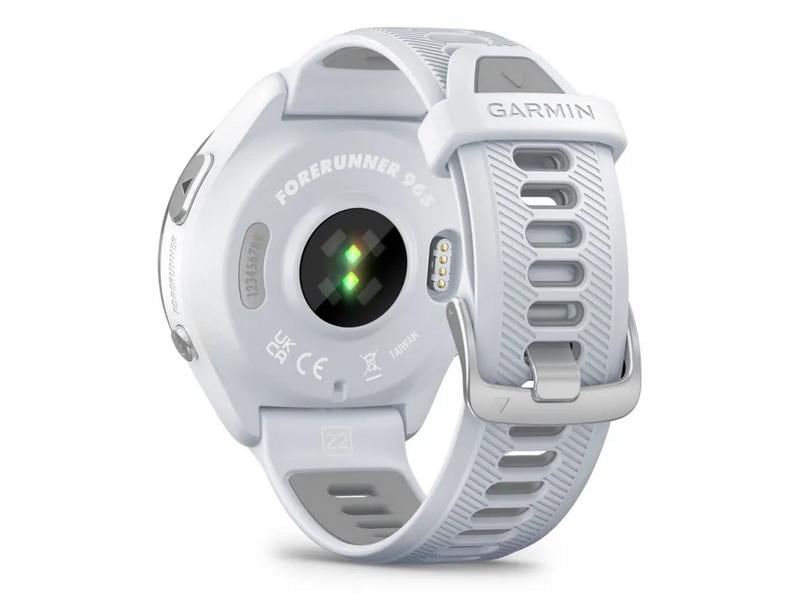 GARMIN Sportuhr Forerunner 965 Weiss Smarte Triathlonuhr